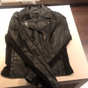 Pleather biker jacket
